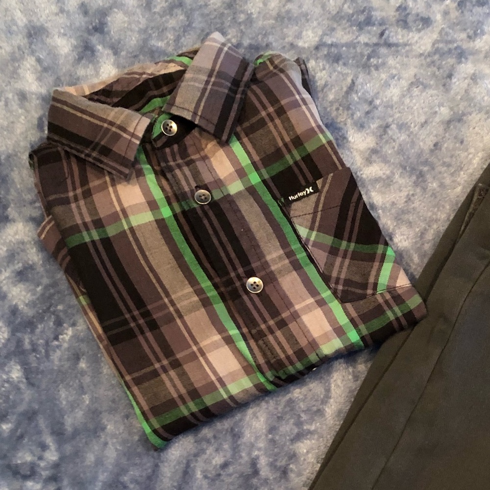 3 for $30 on all boys clothing! Hurley shirt
